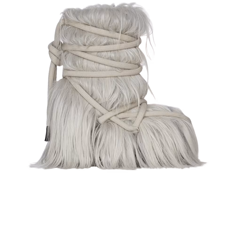 Rick Owens Women's Lunar Mega Tractor Boot Pearl
