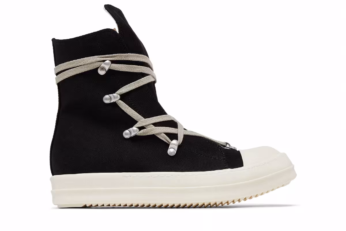 Rick Owens Women's Lido DRKSHDW Hexa High Black Milk, view 2