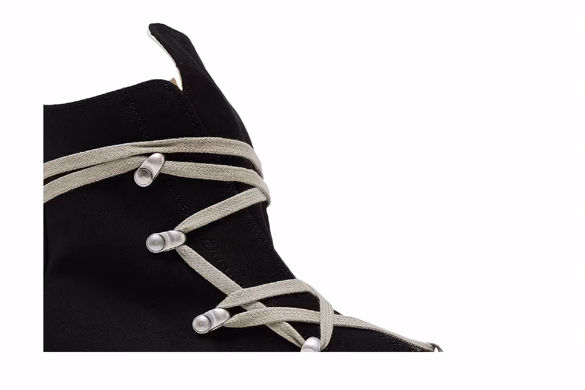 Rick Owens Women's Lido DRKSHDW Hexa High Black Milk, view 3