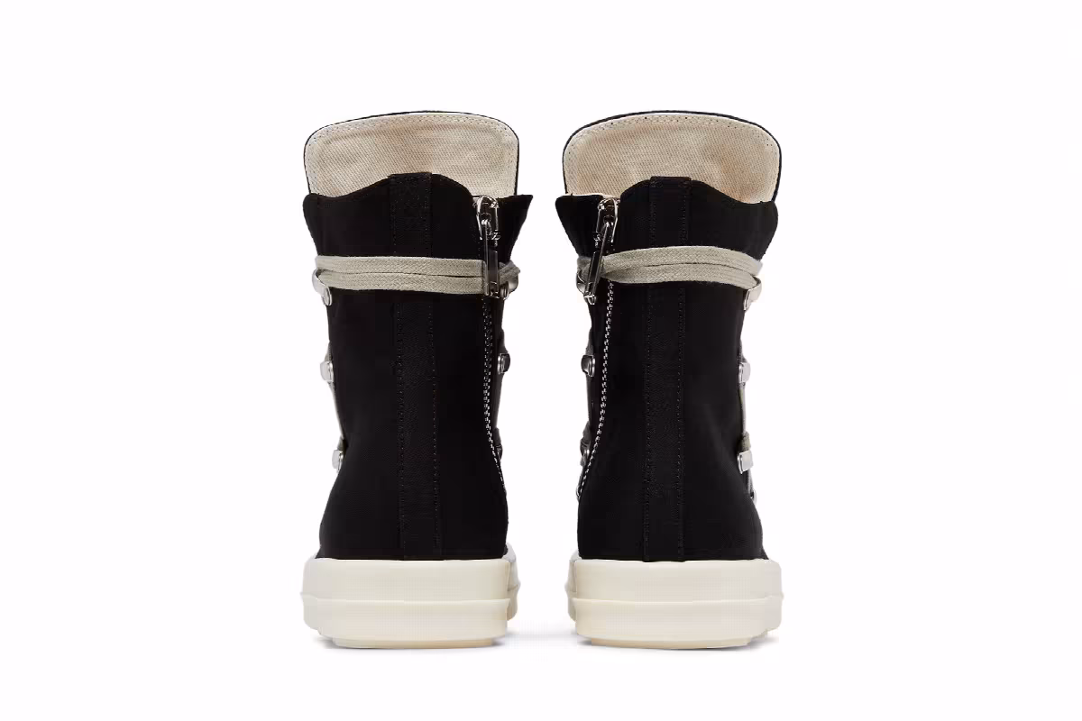 Rick Owens Women's Lido DRKSHDW Hexa High Black Milk, view 7