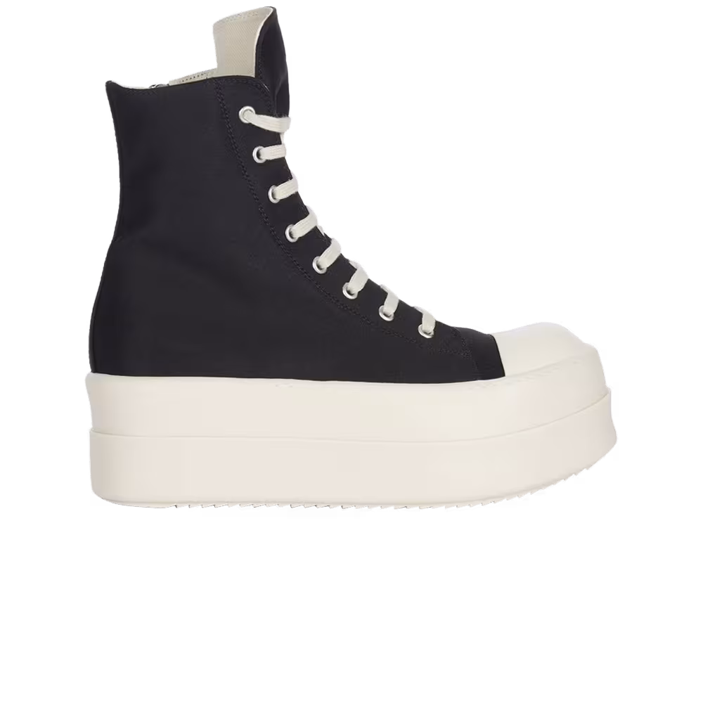 Rick Owens DRKSHDW Lido Double Bumper Sneaker Black Milk