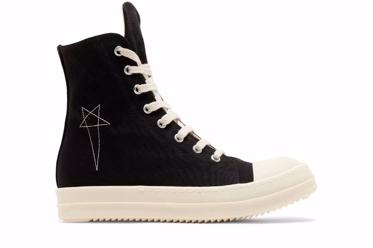 Rick Owens Women's Lido DRKSHDW Pentagram High Black Milk, view 2