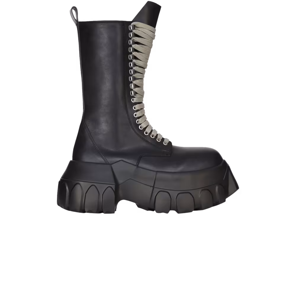 Rick Owens Women's Army Mega Tractor Boot Triple Black