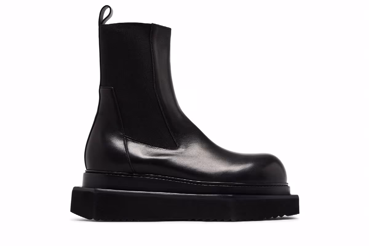 Rick Owens Porterville Beatle Turbo Cyclops Boot Black, view 2