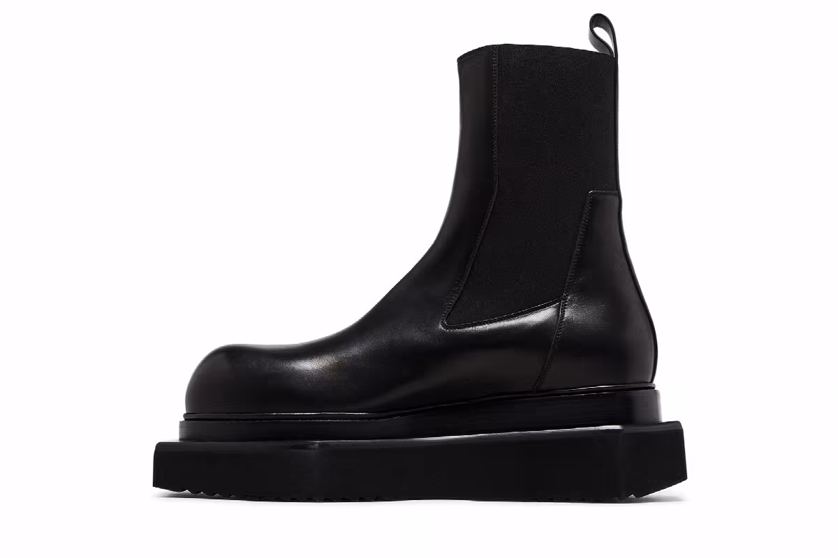 Rick Owens Porterville Beatle Turbo Cyclops Boot Black, view 4