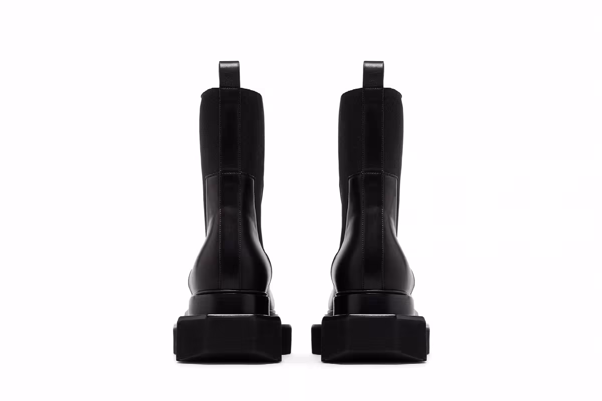 Rick Owens Porterville Beatle Turbo Cyclops Boot Black, view 7