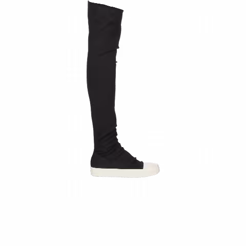 Rick Owens Wmns DRKSHDW Lido High Sock Sneaks 'Black Milk'