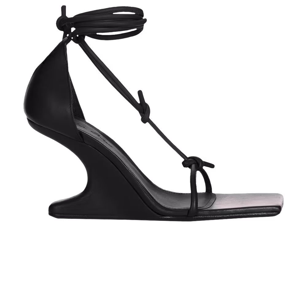 Rick Owens Women's Lido Cantilever 8 T Straps Sandal Black