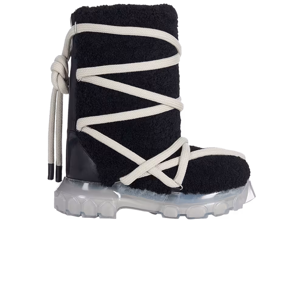 Rick Owens Luxor Lunar Tractor Black Clear