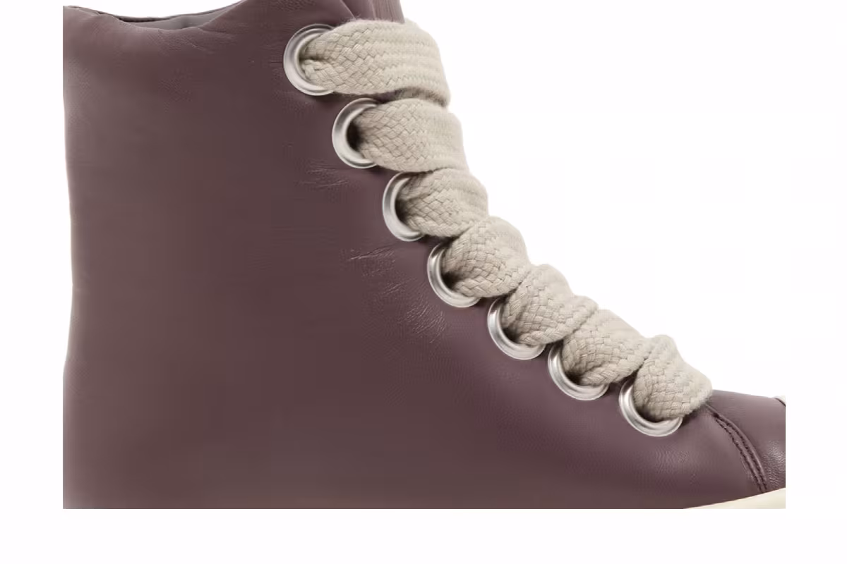 Rick Owens Women's Luxor Jumbo Lace Padded High Amethyst, view 3