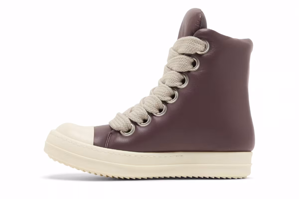 Rick Owens Women's Luxor Jumbo Lace Padded High Amethyst, view 4