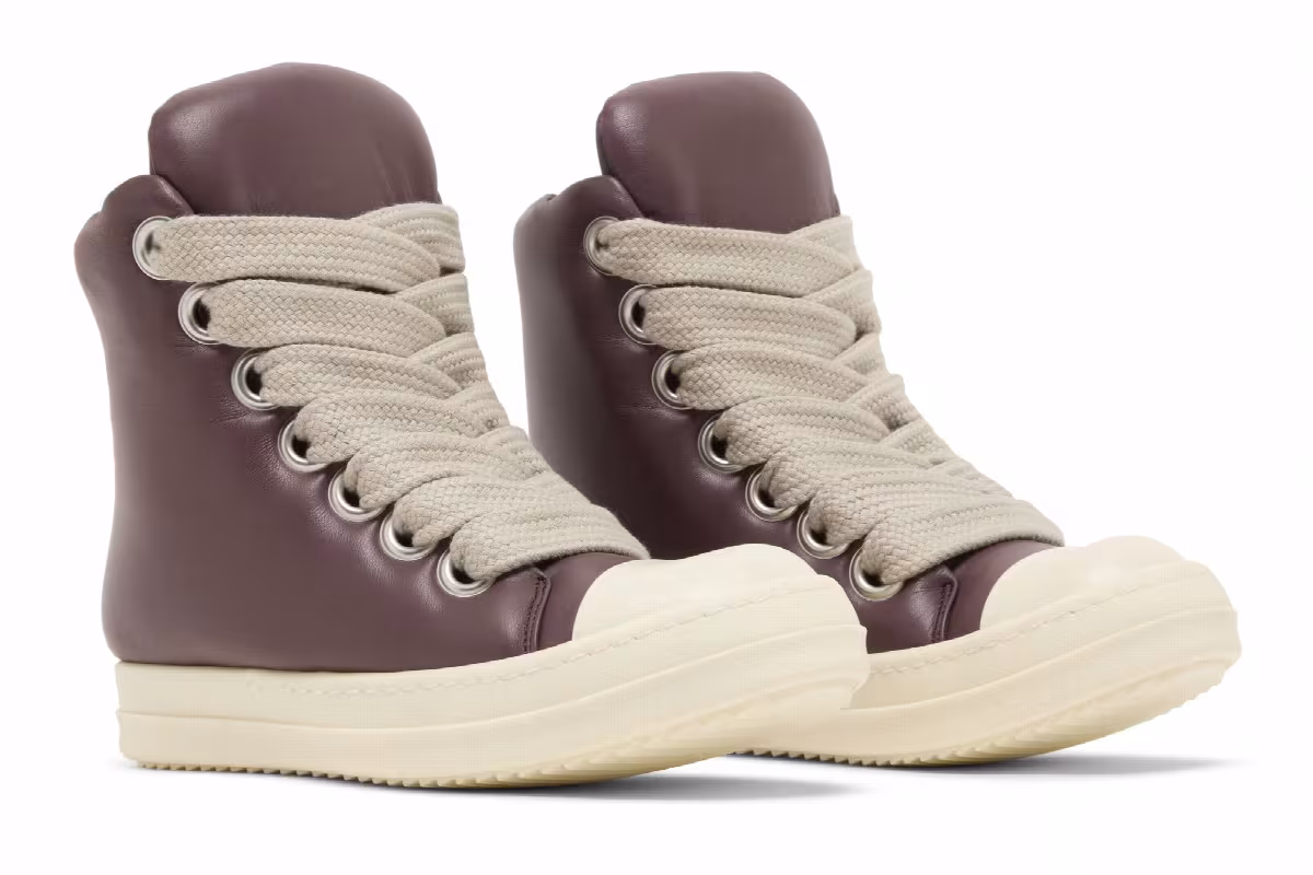 Rick Owens Women's Luxor Jumbo Lace Padded High Amethyst, view 9