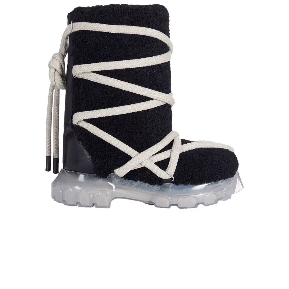 Rick Owens Women's Luxor Lunar Tractor Black Clear