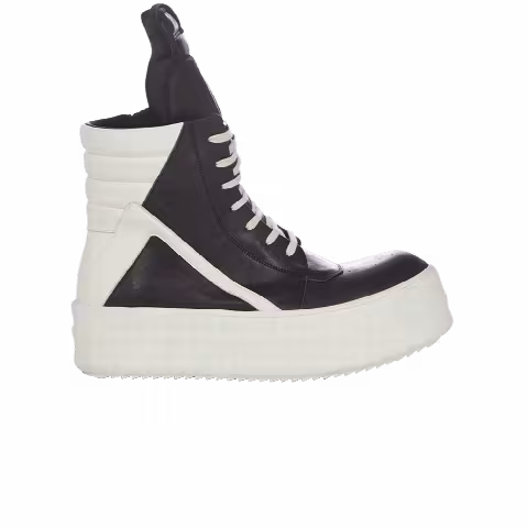 Rick Owens Luxor Runway Mega Bumper Geobasket High 'Black Milk'