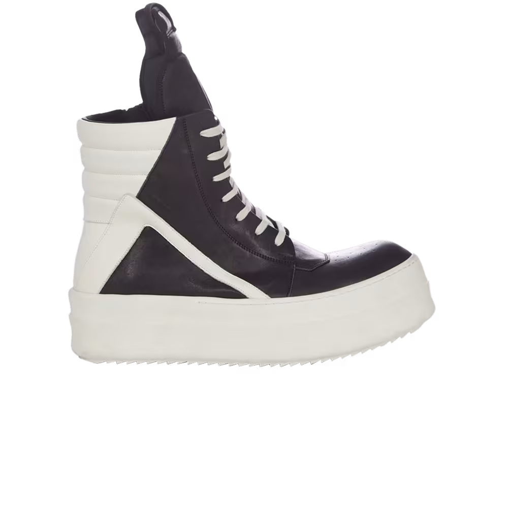 Rick Owens Luxor Runway Mega Bumper Geobasket High Black Milk