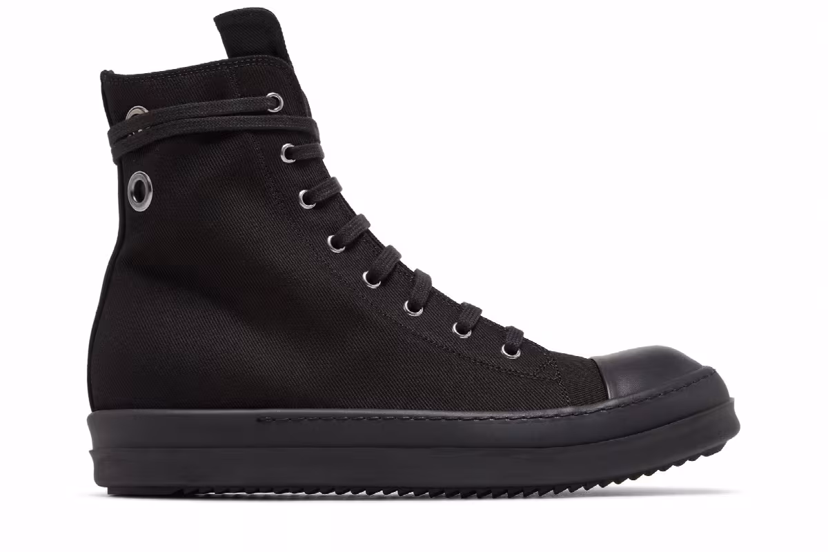Rick Owens DRKSHDW Luxor High Black, view 2