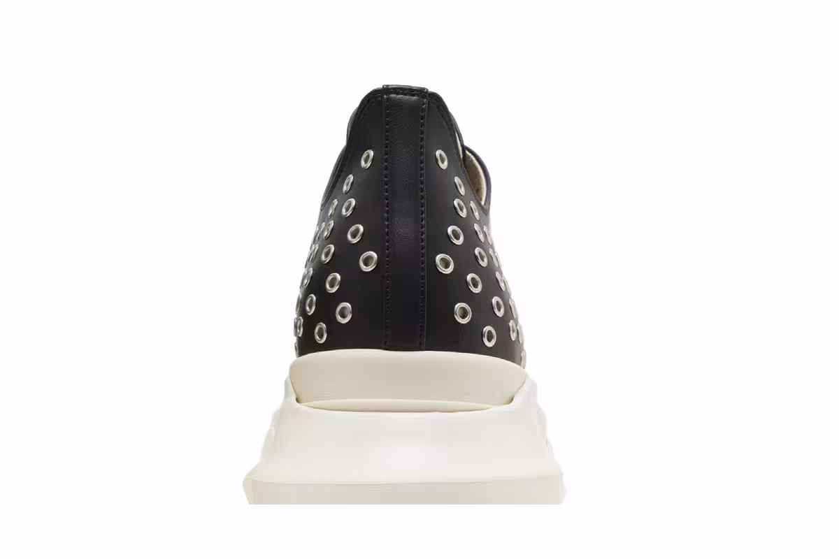 Rick Owens EDFU DRKSHDW Vegan Leather Eyelet Abstract Low Black Milk, view 8