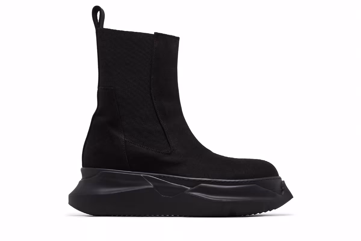 Rick Owens DRKSHDW Beatle Abstract Boot Black, view 2