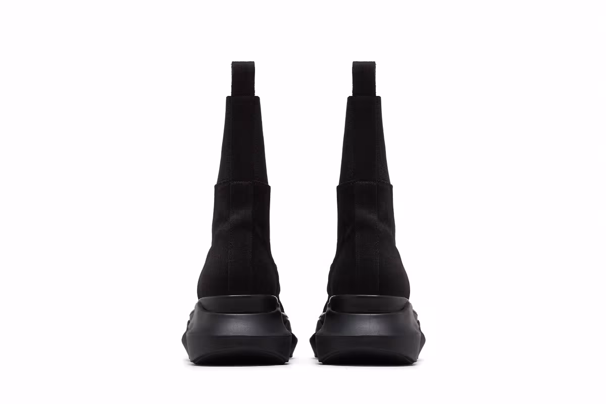Rick Owens DRKSHDW Beatle Abstract Boot Black, view 7