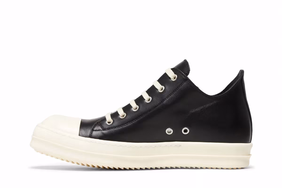 Rick Owens Luxor Low Black Milk, view 4
