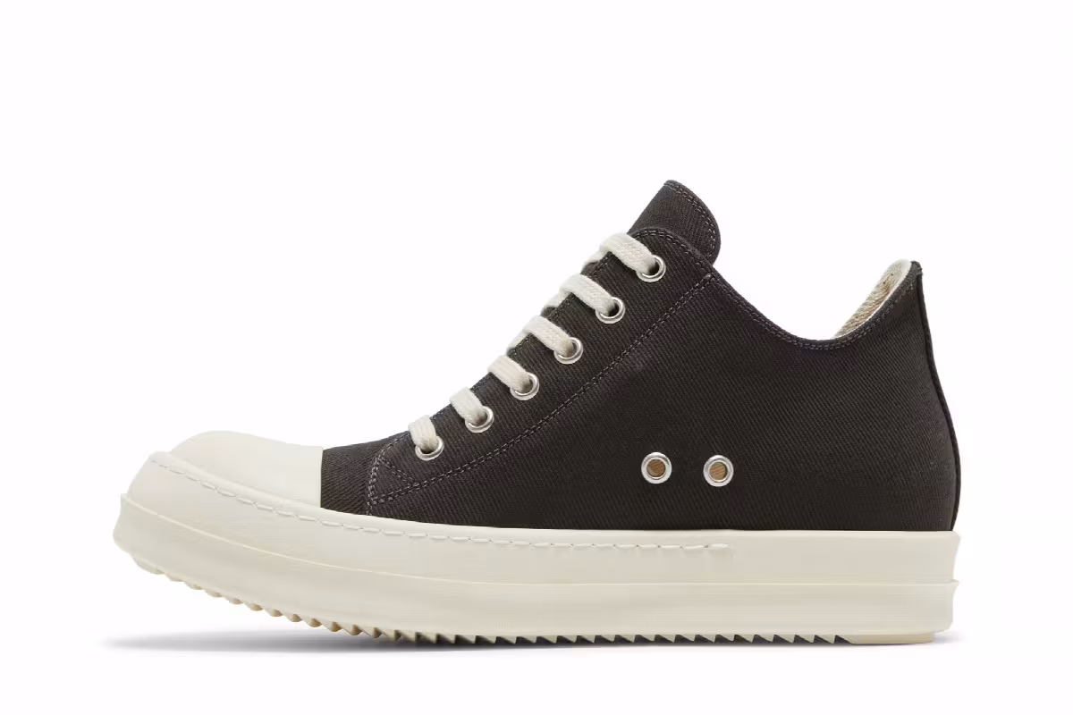 Rick Owens Women's EDFU DRKSHDW Canvas Low Dark Dust, view 4