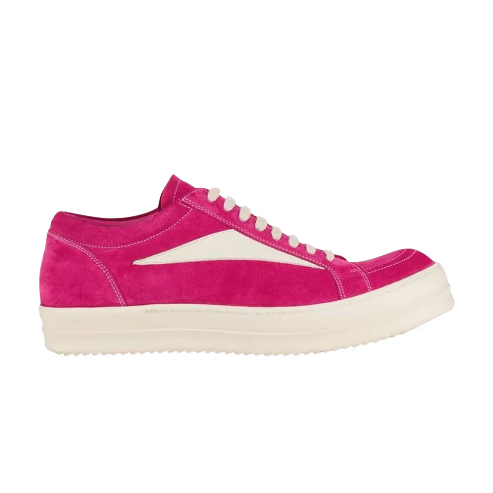 Rick Owens Women's EDFU Suede Leather Vintage Low Hot Pink