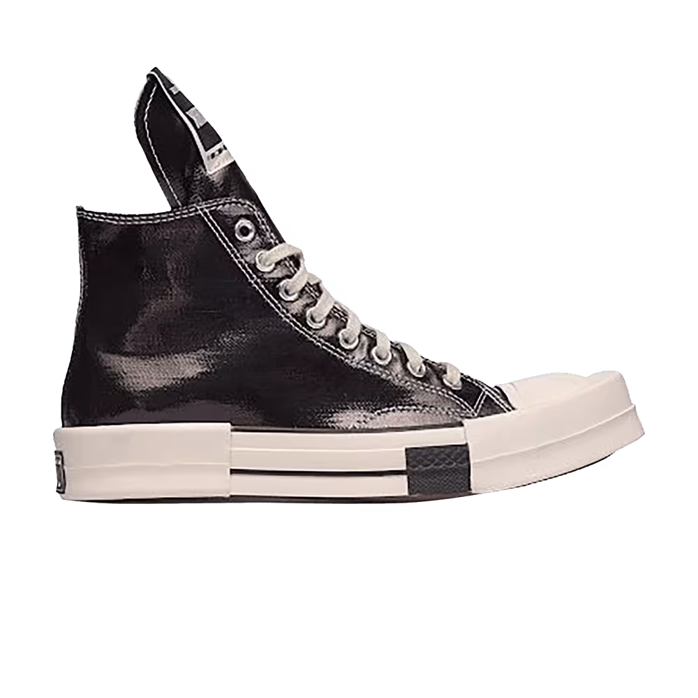 Converse x Rick Owens DRKSHDW TURBODRK High Black Lacquer