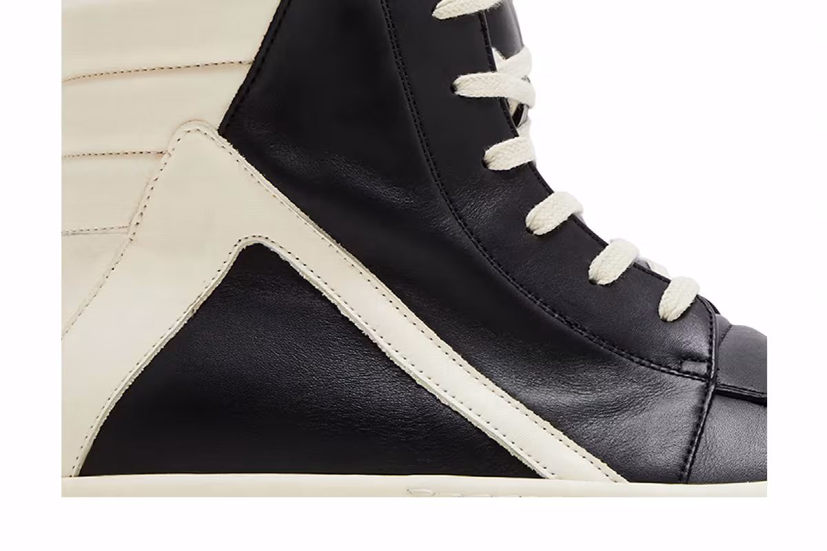 Rick Owens EDFU Geobasket Black Milk, view 3