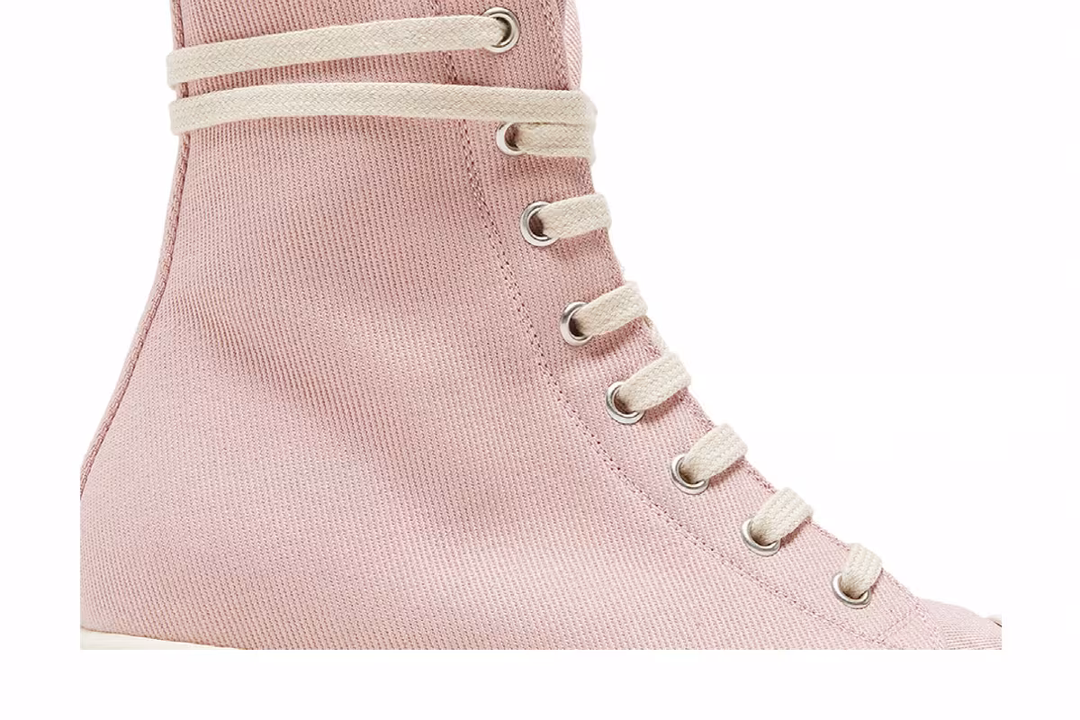 Rick Owens Women's EDFU DRKSHDW Canvas Abstract High Faded Pink, view 3