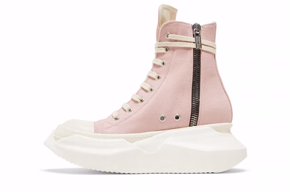 Rick Owens Women's EDFU DRKSHDW Canvas Abstract High Faded Pink, view 4