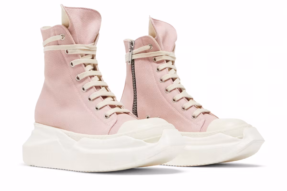 Rick Owens Women's EDFU DRKSHDW Canvas Abstract High Faded Pink, view 9