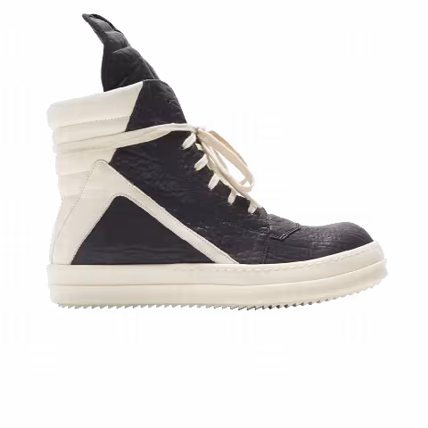 Rick Owens Strobe Geobasket High 'Black Milk Scarpe Pelle'