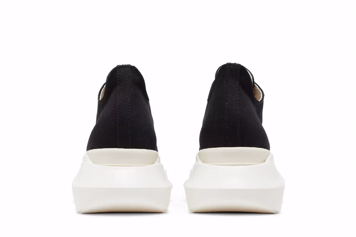 Rick Owens DRKSHDW Strobe Cotton Denim Abstract Low Black Milk, view 7