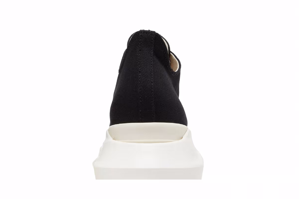 Rick Owens DRKSHDW Strobe Cotton Denim Abstract Low Black Milk, view 8