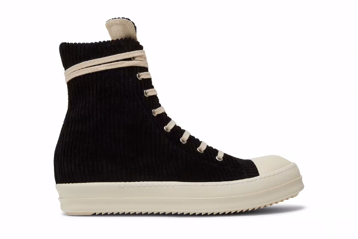 Rick Owens DRKSHDW High Black Corduroy, view 2
