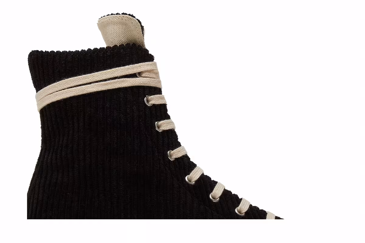 Rick Owens DRKSHDW High Black Corduroy, view 3