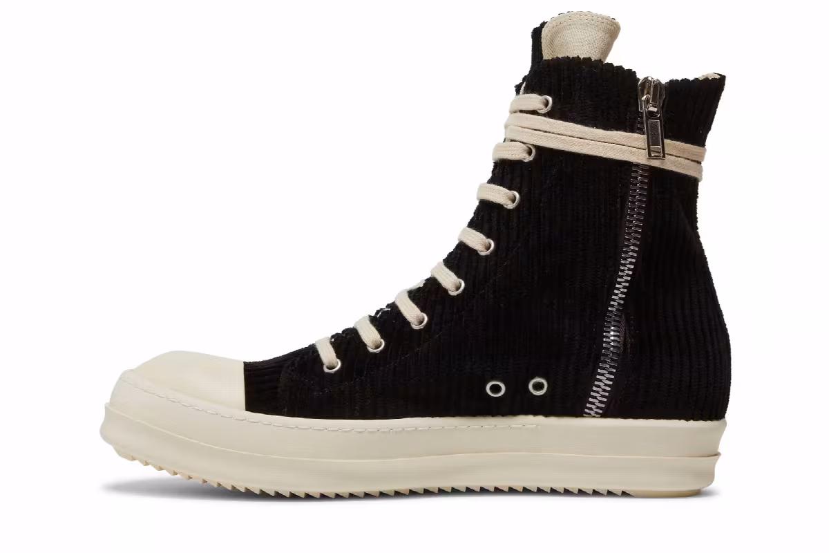 Rick Owens DRKSHDW High Black Corduroy, view 4
