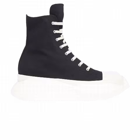 Rick Owens DRKSHDW Fogachine Cotton Denim Abstract High 'Black Milk'