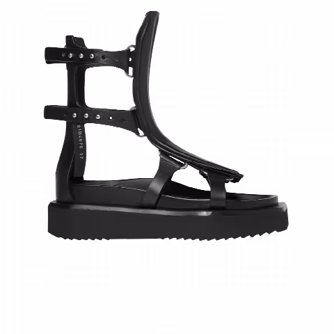 Rick Owens Wmns Cyclops Spartan Platform Sandal 'Black'