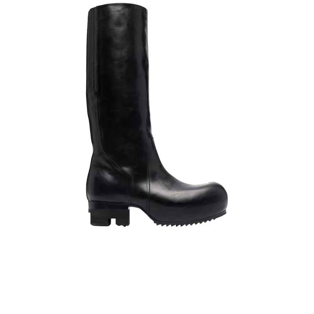 Rick Owens Ballast Knee High Boot Black