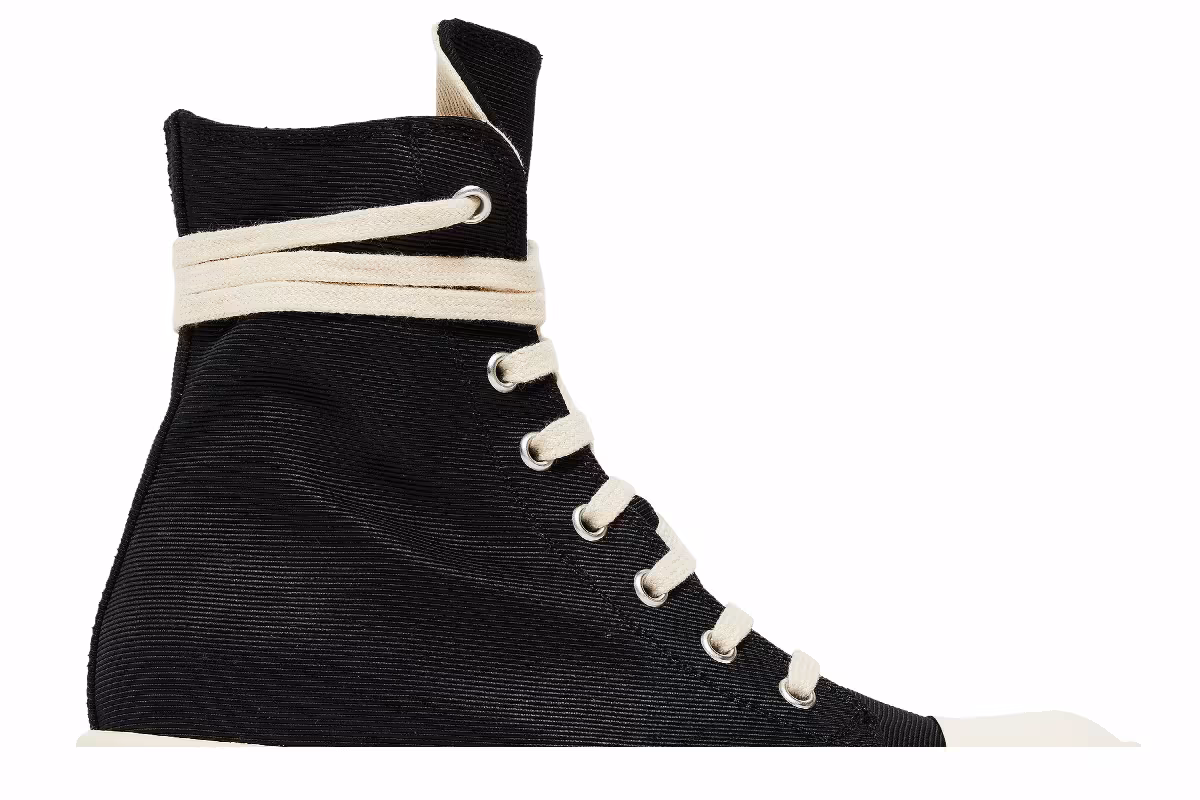 Rick Owens Women's DRKSHDW Gethsemane Abstract High Black Milk, view 3