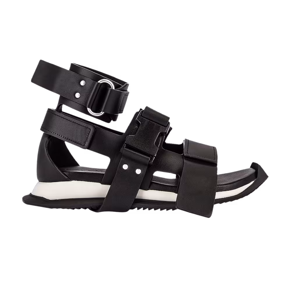 Rick Owens Gladi Runner Sandal Black