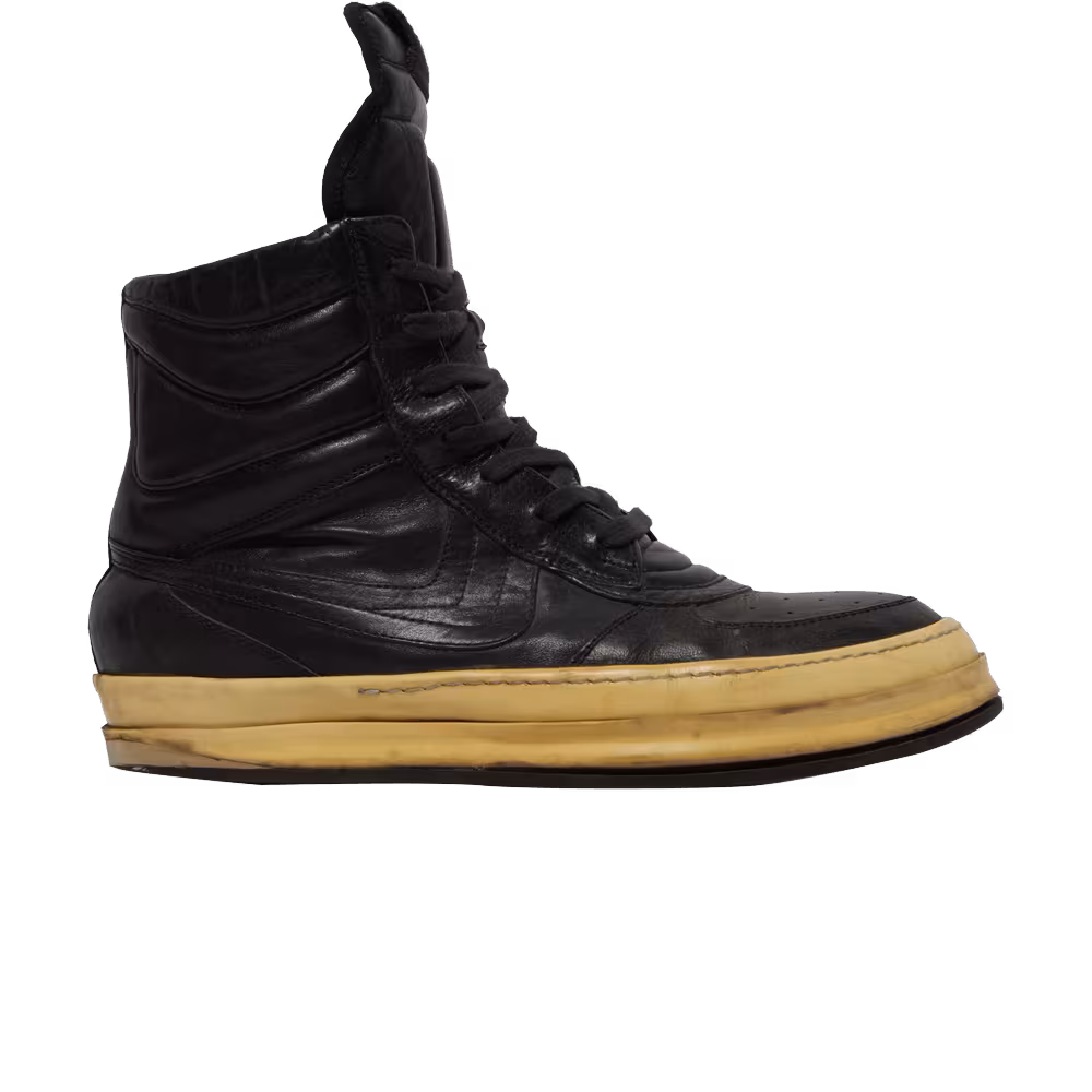 Rick Owens Pig Leather Dunks Dustulator - Black
