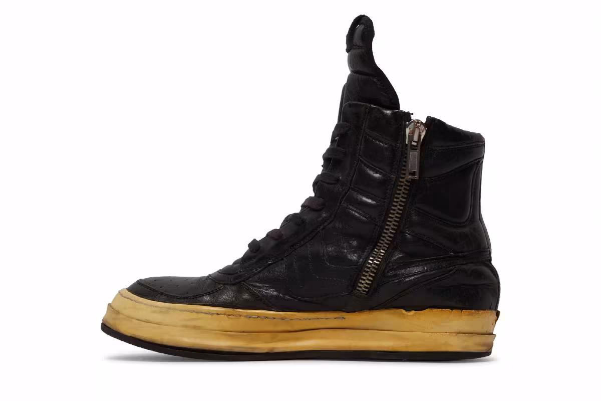 Rick Owens Pig Leather Dunks Dustulator - Black, view 4