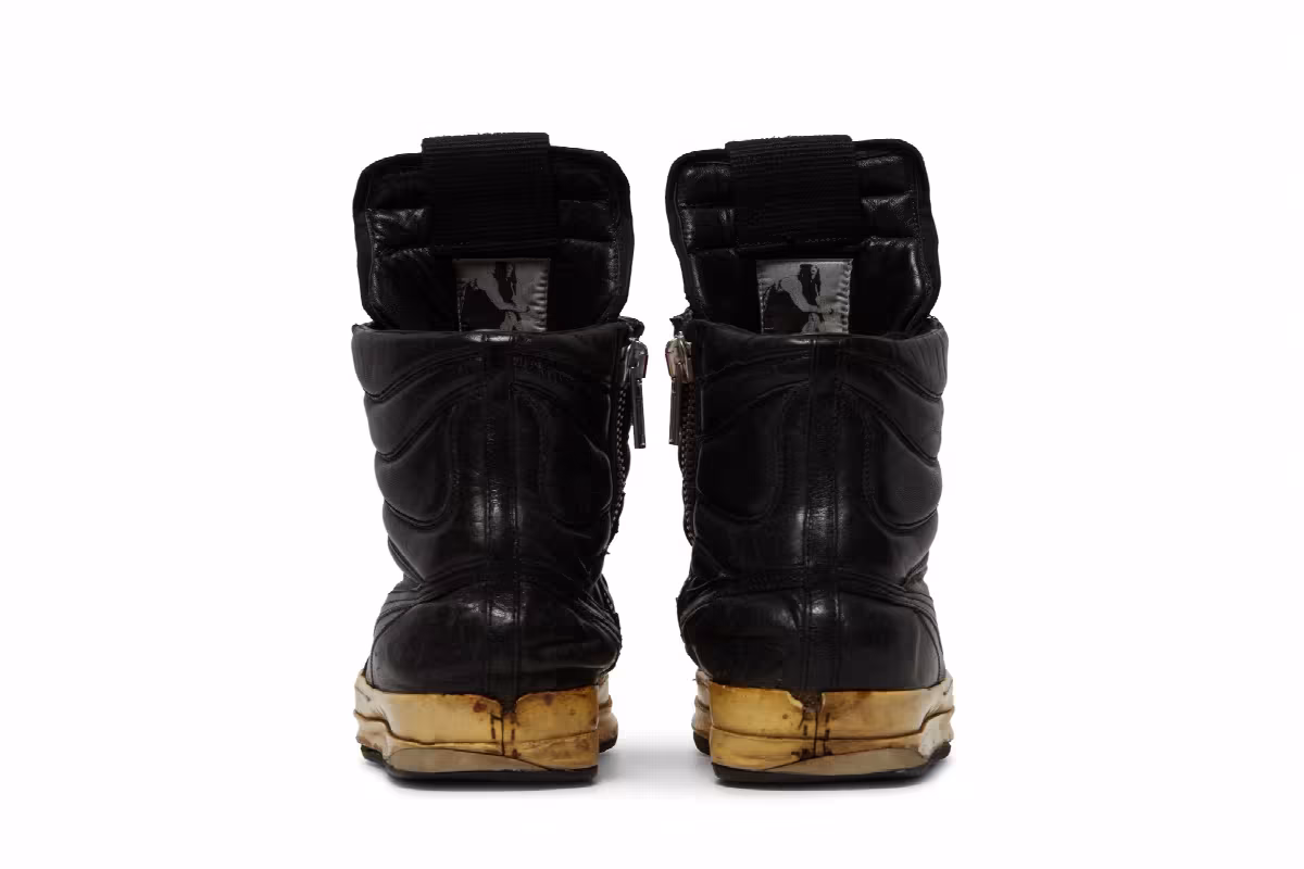 Rick Owens Pig Leather Dunks Dustulator - Black, view 7