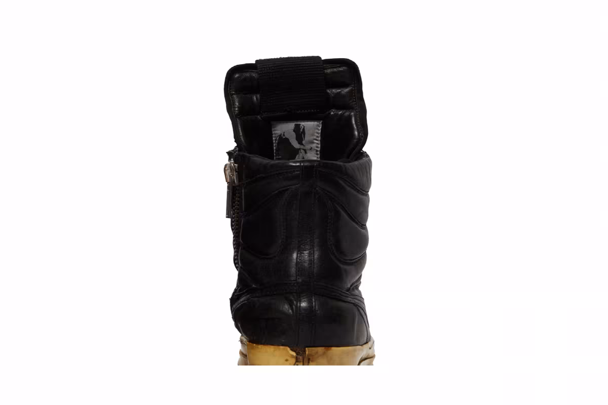 Rick Owens Pig Leather Dunks Dustulator - Black, view 8