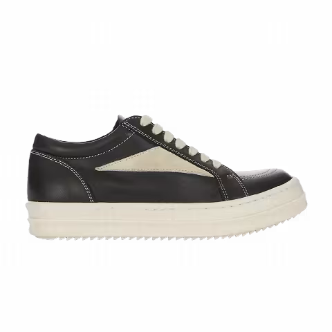 Rick Owens Drkshdw Vintage Low Top Sneaks Kids 'Black Milk'