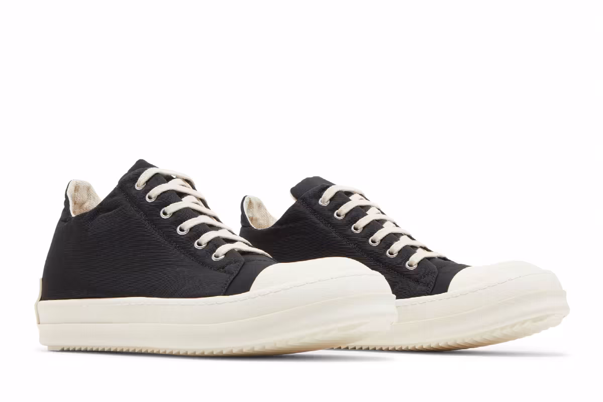 Rick Owens DRKSHDW Strobe Cotton Nylon Low Black Milk, view 9