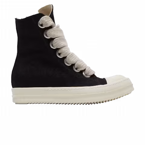 Rick Owens Wmns DRKSHDW Fogachine Cotton Denim Megalace High 'Black Milk'