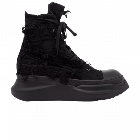 Rick Owens DRKSHDW Gethsemane Distressed Denim Abstract High 'Black'